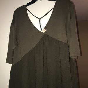 Green Half-Sleeve Shirt